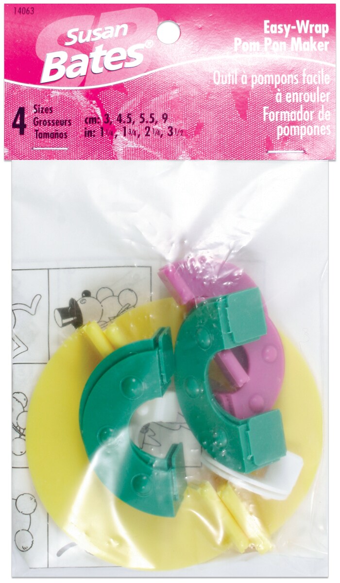 Susan Bates Easy Wrap Pom Pon Maker 4 Sizes