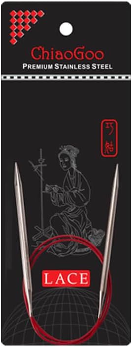 ChiaoGoo Red Lace US 7 (4.5mm) 16" Fixed Circular Knitting Needles