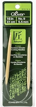 Clover US 9 (5.5mm) 16" Circular Knitting Needles