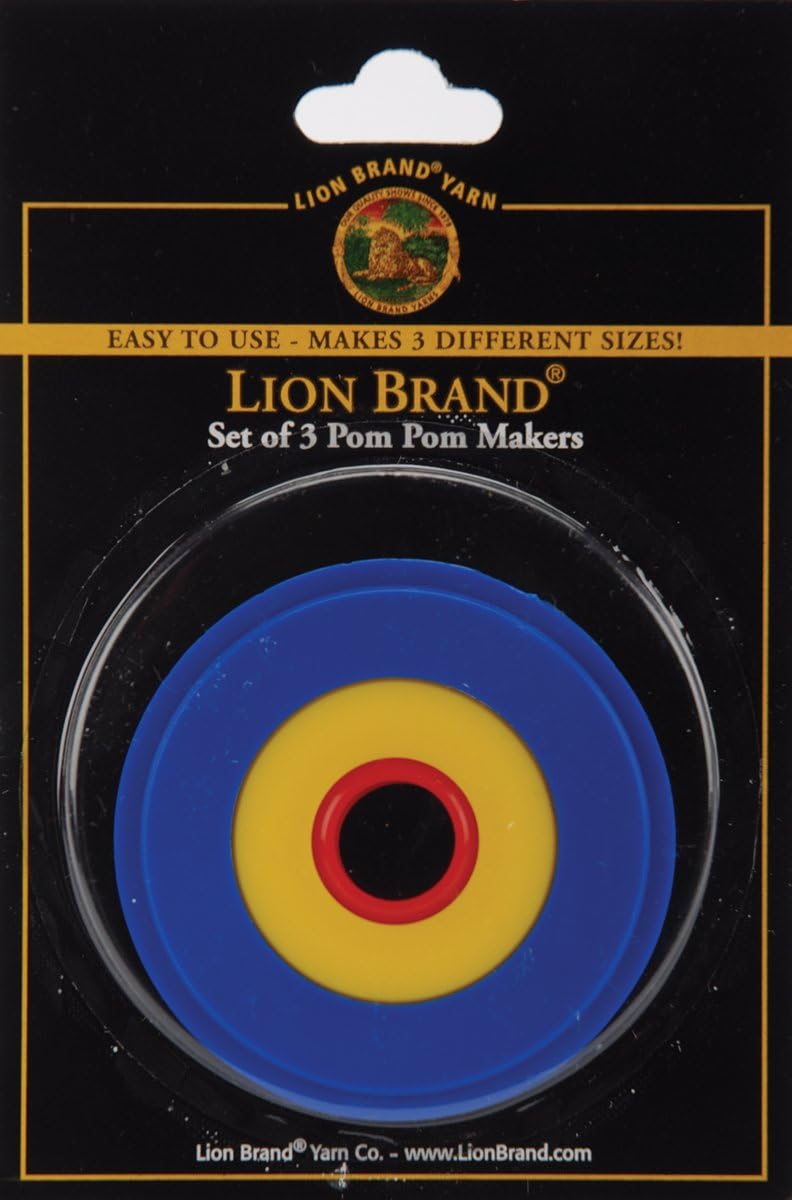 Lion Brand Set of 3 Pom Pom Makers