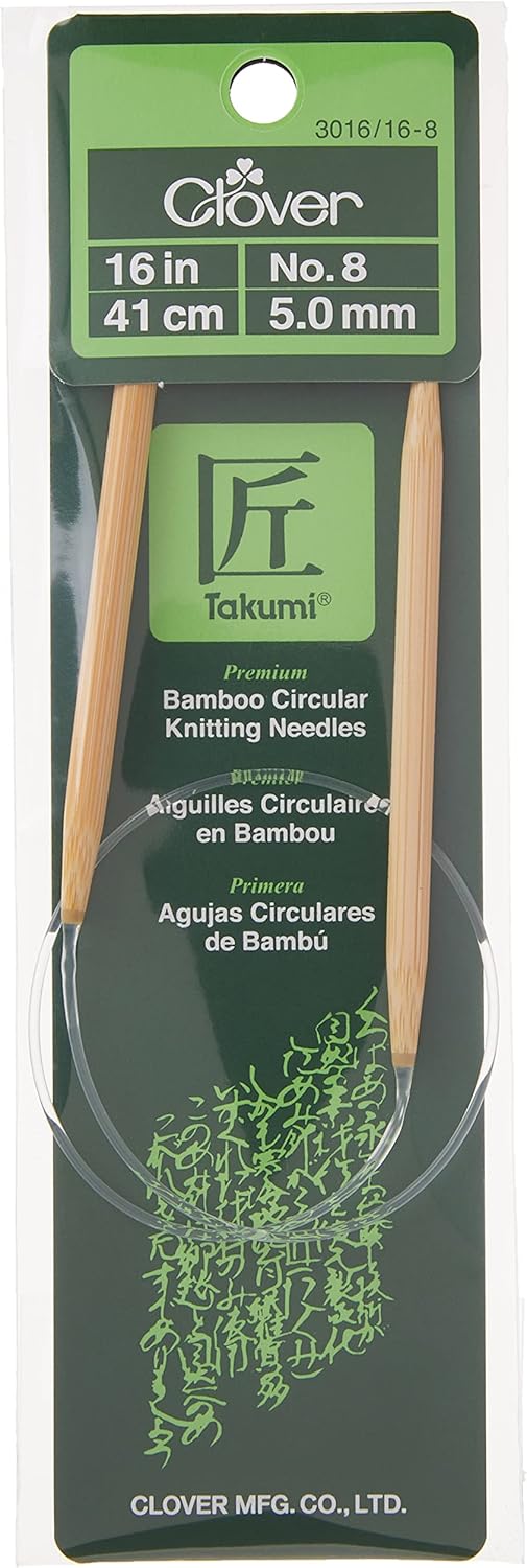 Clover US 8 (5mm) 16" Circular Knitting Needles