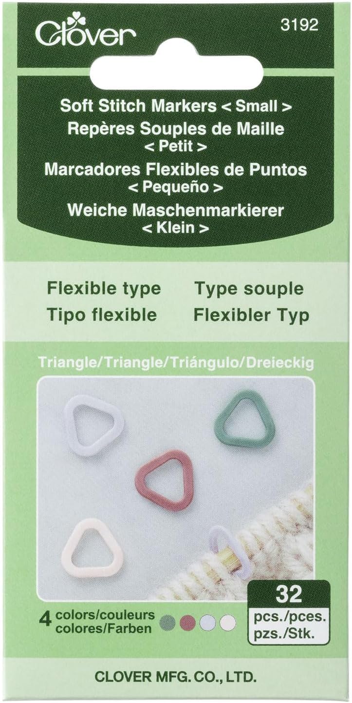 Clover Triangle Soft Stitch Marker Small