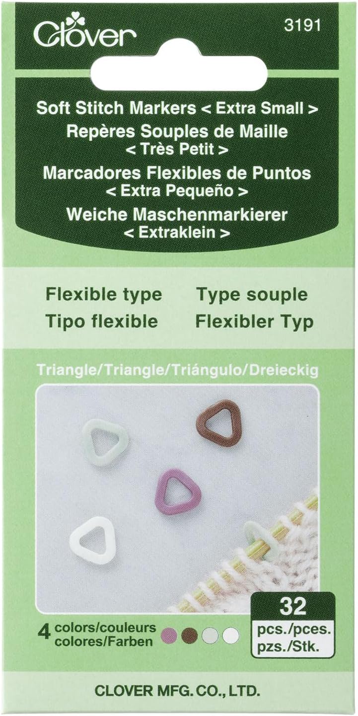 Clover Triangle Soft Stitch Marker XS